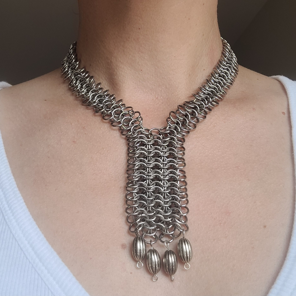 Stainless Steel Chainmail Necklace